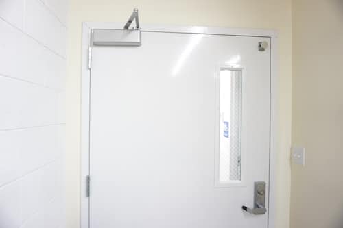 door replacement services white metal door