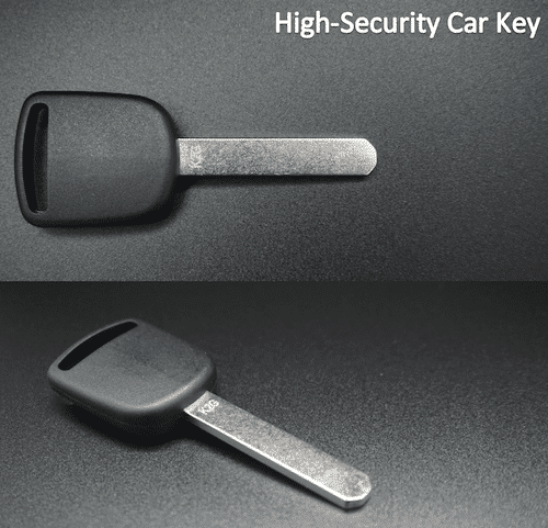 high-security car key example