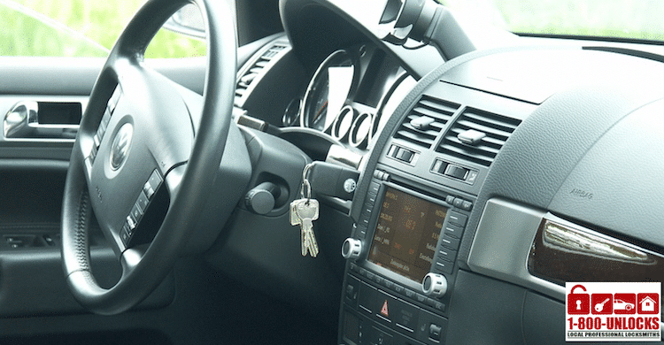 Locked out of car with car keys in ignition.