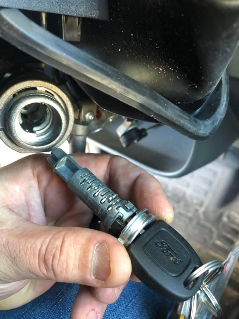 Rekeying ignition cylinder