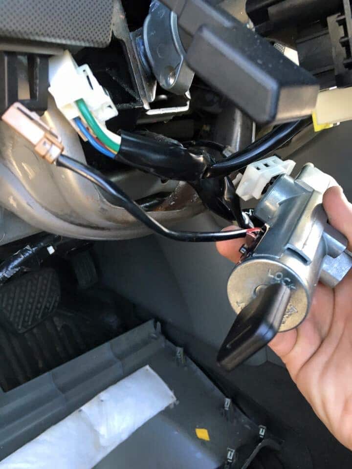 Fixing a car's ignition cylinder