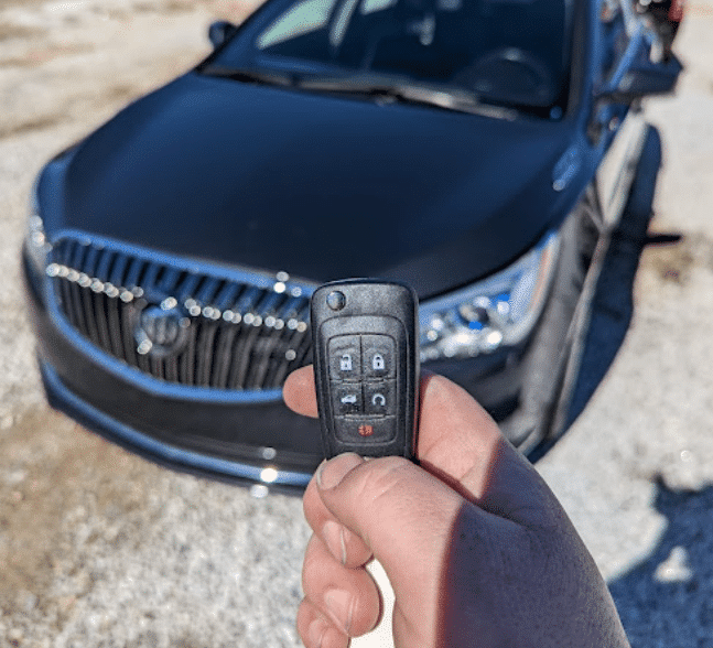 Car key fob programmed by a locksmith