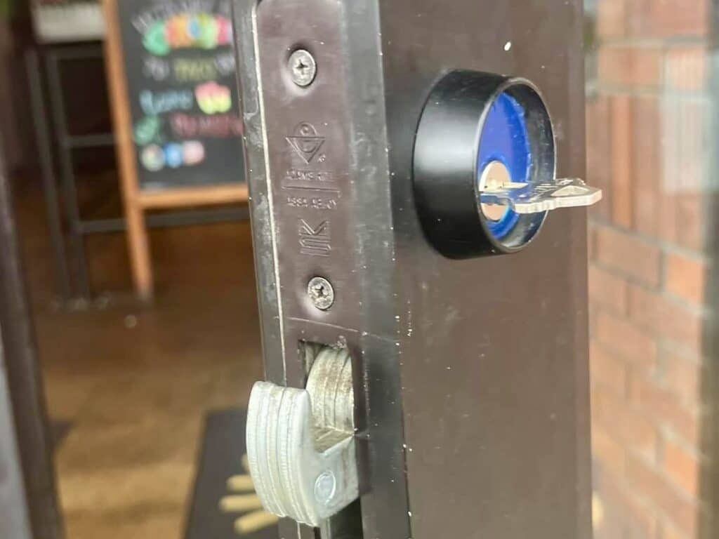 commercial lock install 2