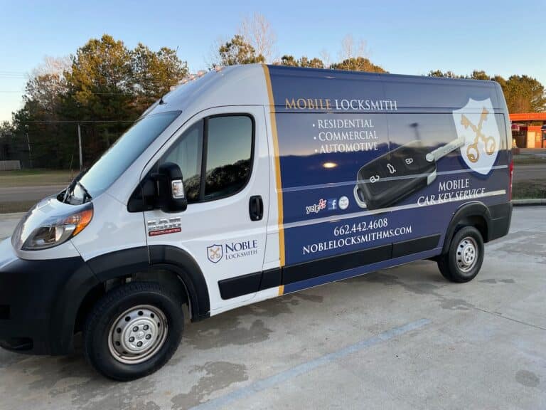 Noble Locksmith Tupelo outside truck  768x576